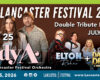 Lancaster Festival 2026 banner: Lady A with the Lancaster Festival Orchestra on July 25, plus Elton John tribute and Dancing Dream ABBA tribute.